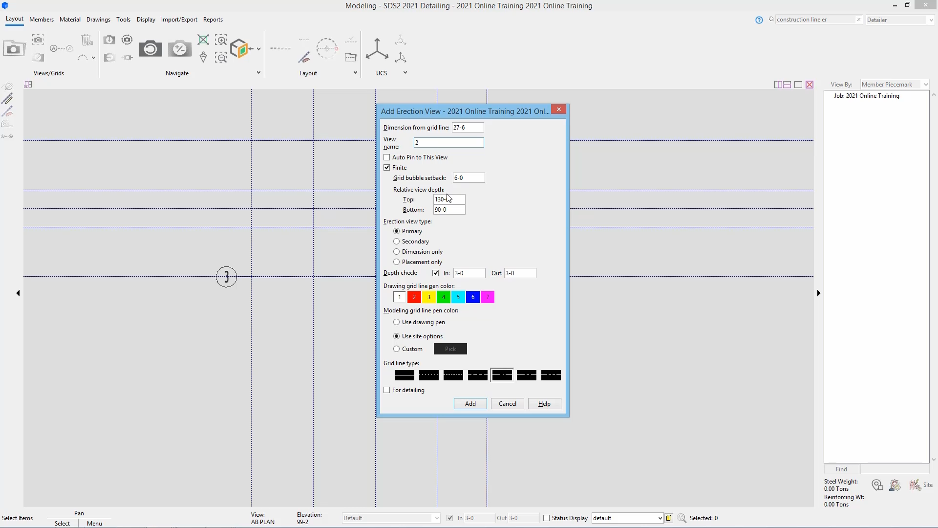 SDS2 2021 Getting Started: Add Grid Lines & Save Views