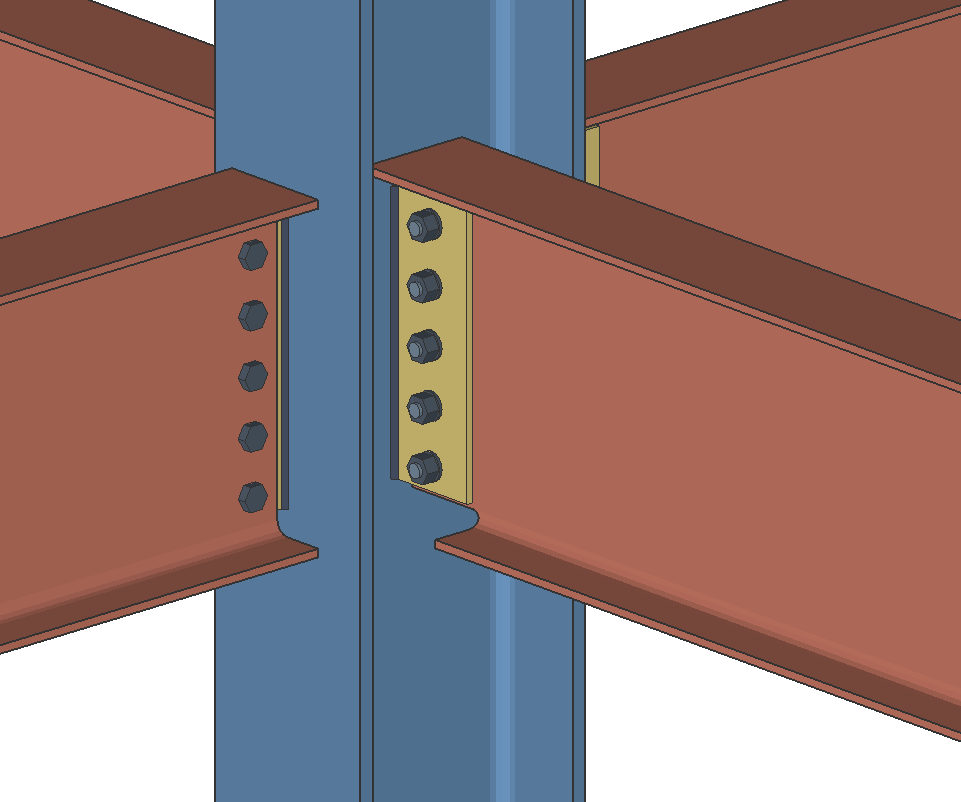 Locked Variable Connection Design - 5 Rows of Bolts